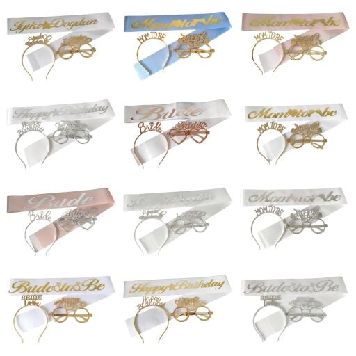 MİKA TAÇ GÖZLÜK KUŞAK SET